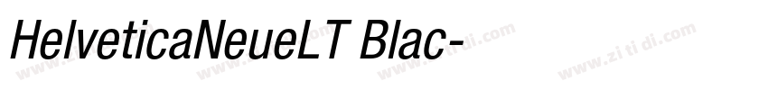 HelveticaNeueLT Blac字体转换